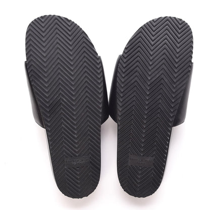 Saint Laurent Lambskin Joan Slide Sandals 38 Black 5 of 10