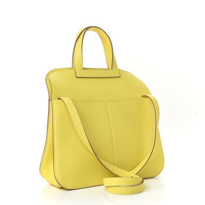 Hermes Taurillon Clemence Halzan 31 Lime 4 of 11