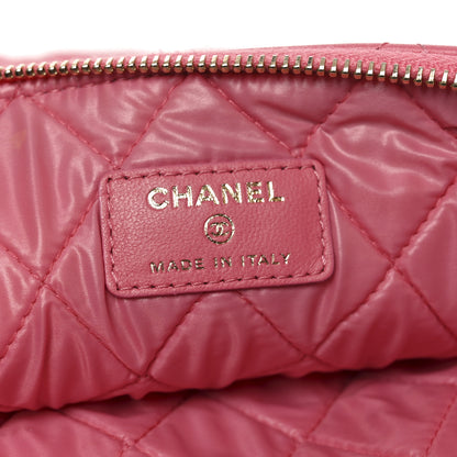 Chanel Lambskin Quilted Medium Casino Beauty CC Cosmetic Case Fuchsia 11 of 18