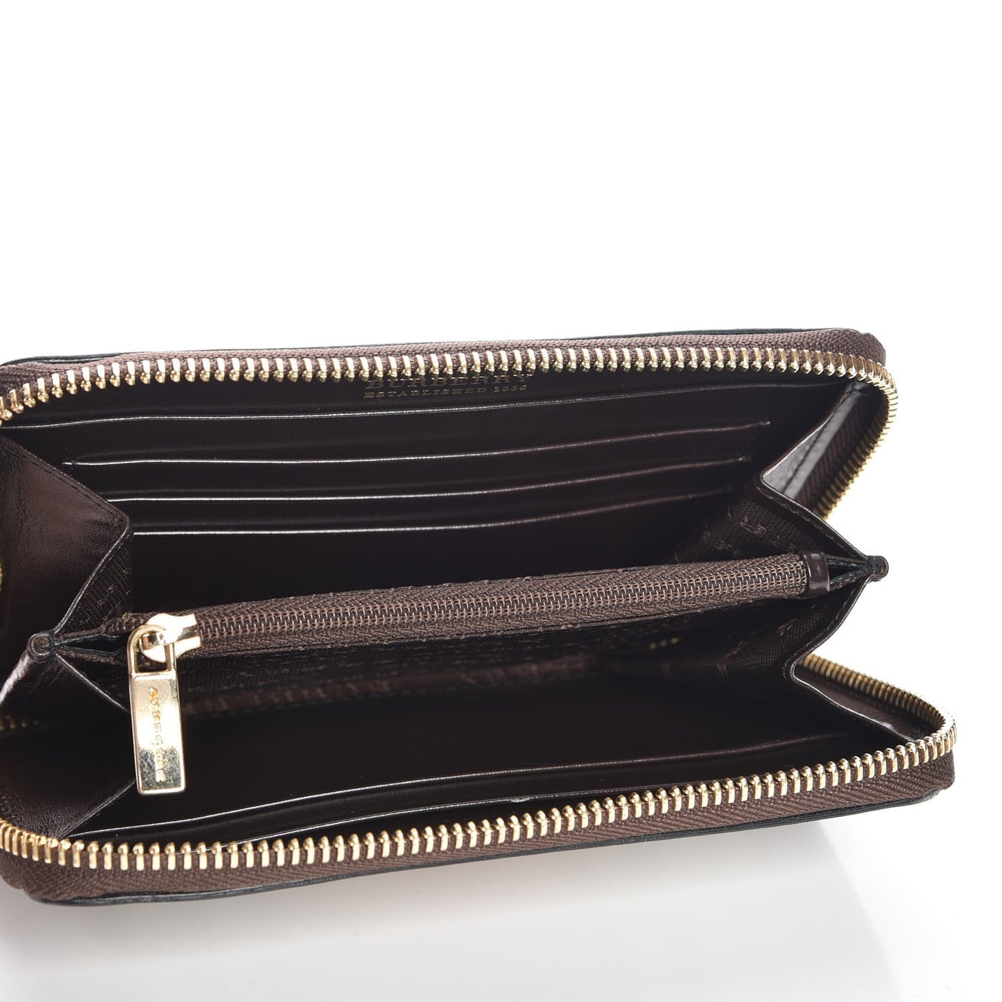 Haymarket Check Ziggy Zip Around Wallet Chocolate