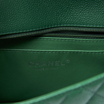 Chanel Caviar Quilted Mini Rectangular Flap Green 7 of 10