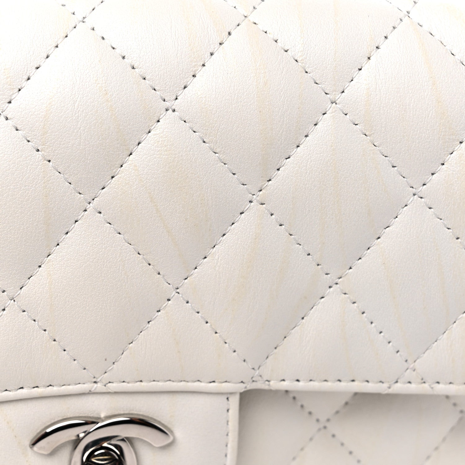 Chanel Calfskin Quilted Mini Rectangular Flap White 11 of 13