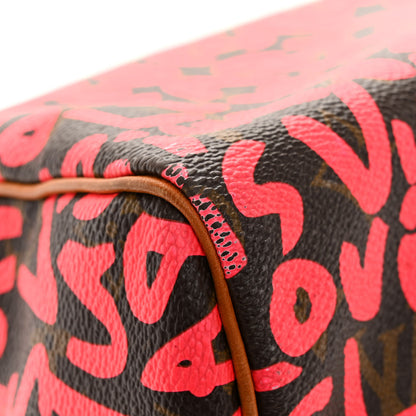 Louis Vuitton Monogram Graffiti Speedy 30 Fuchsia 12 of 13