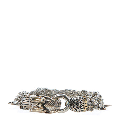 John Hardy Sterling Silver 18K Yellow Gold Naga Dragon Multi Strand Chain Bracelet 1 of 5