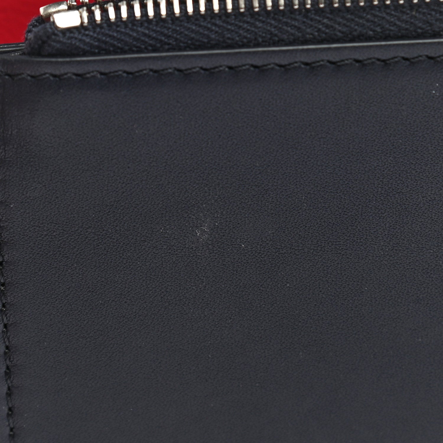 Celine Smooth Calfskin Piping Large Flap Multifunction Wallet Navy Blue 8 of 10