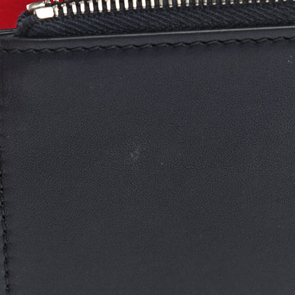 Celine Smooth Calfskin Piping Large Flap Multifunction Wallet Navy Blue 8 of 10