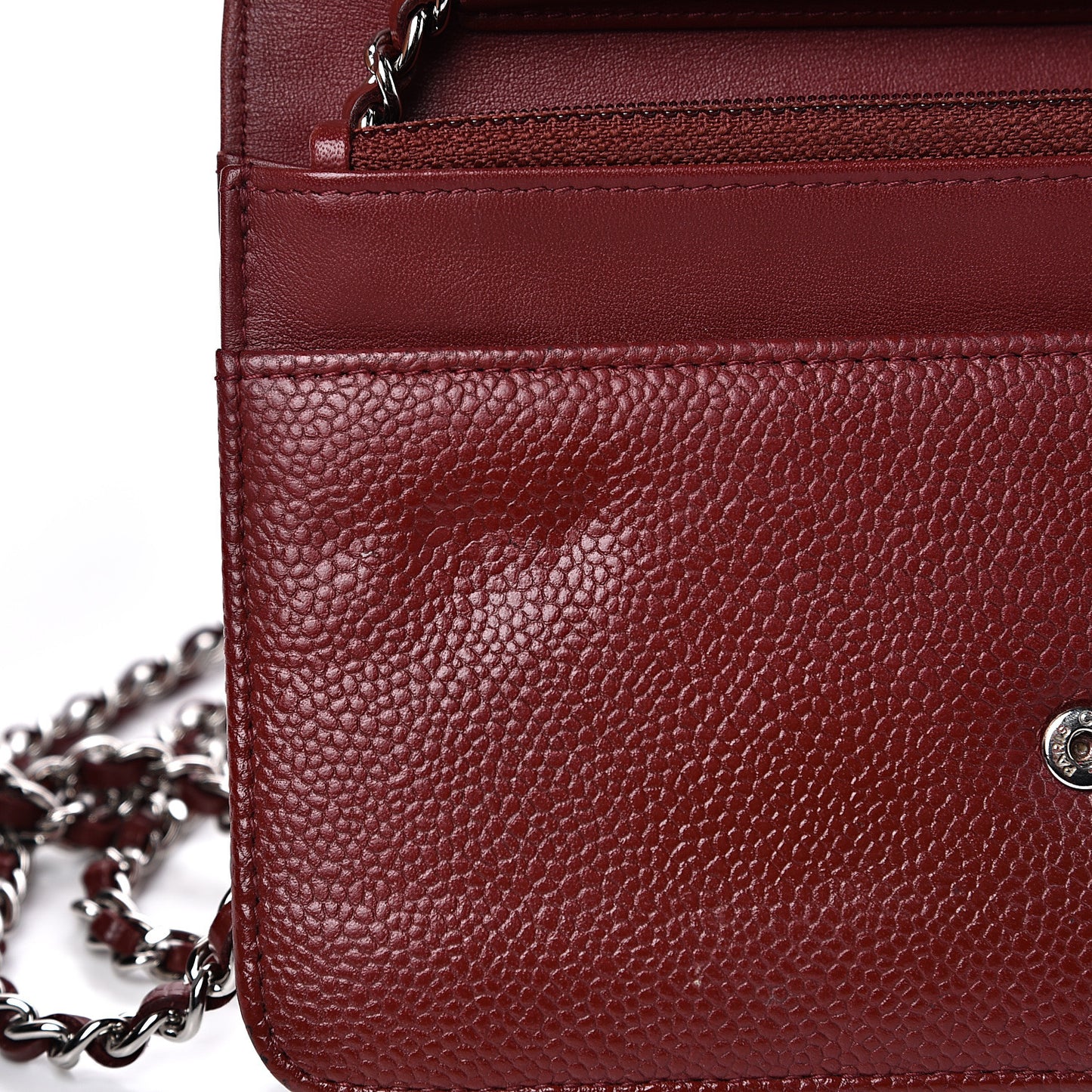Caviar Timeless CC Wallet on Chain WOC Dark Red