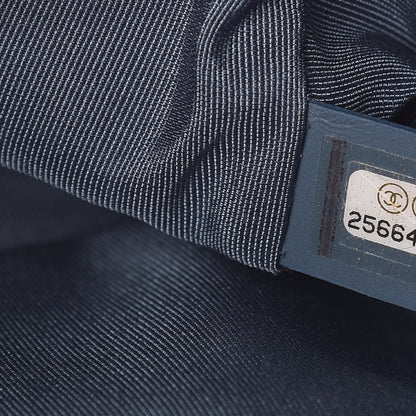 Chanel Caviar Chevron Quilted Medium Boy Flap Blue 7 of 9