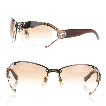 Gucci Crystal GG Sunglasses 2820 Brown 1 of 6