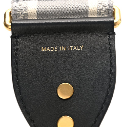 Christian Dior Canvas Embroidered Shoulder Strap Grey 4 of 4