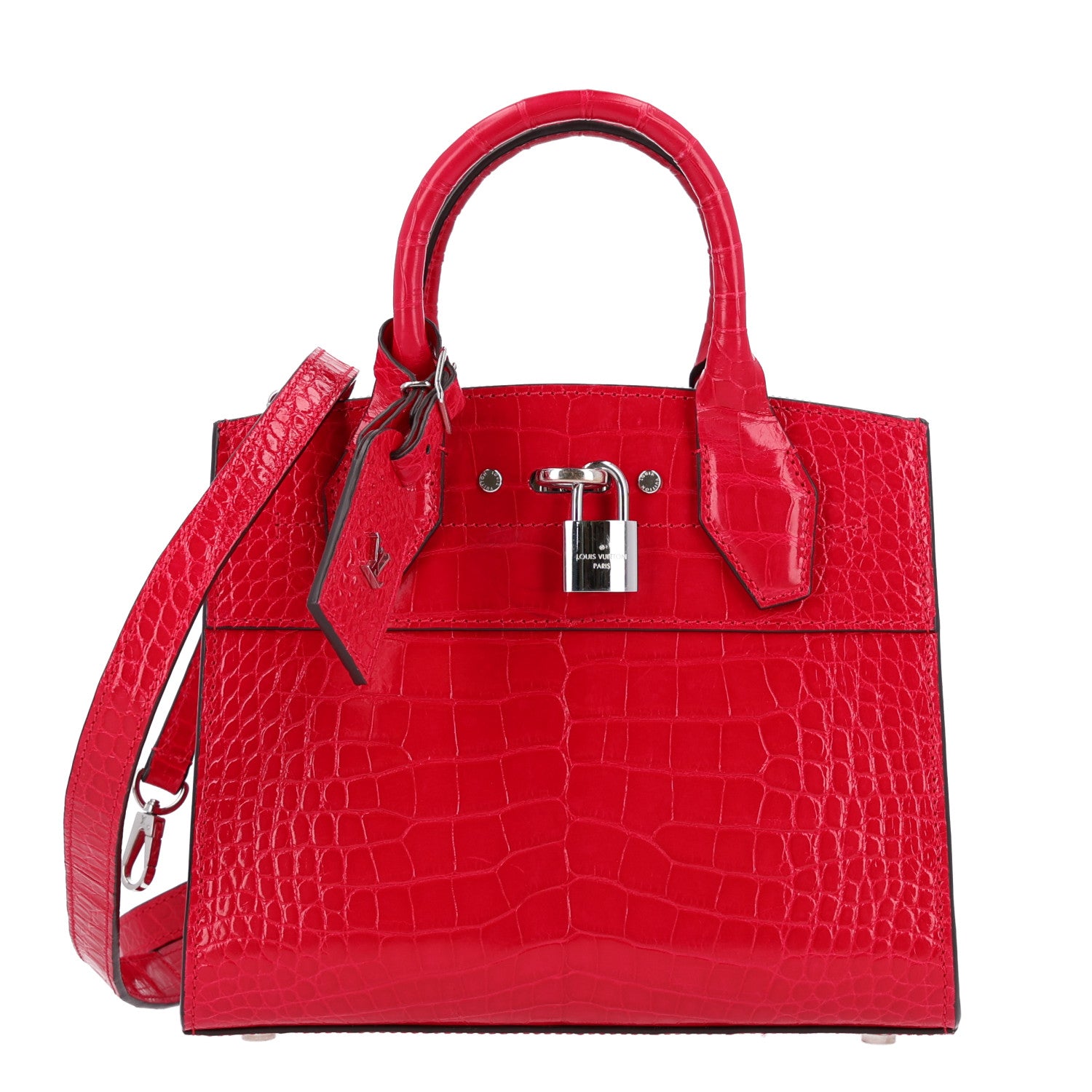 Louis Vuitton Alligator Mini City Steamer Red 1 of 10