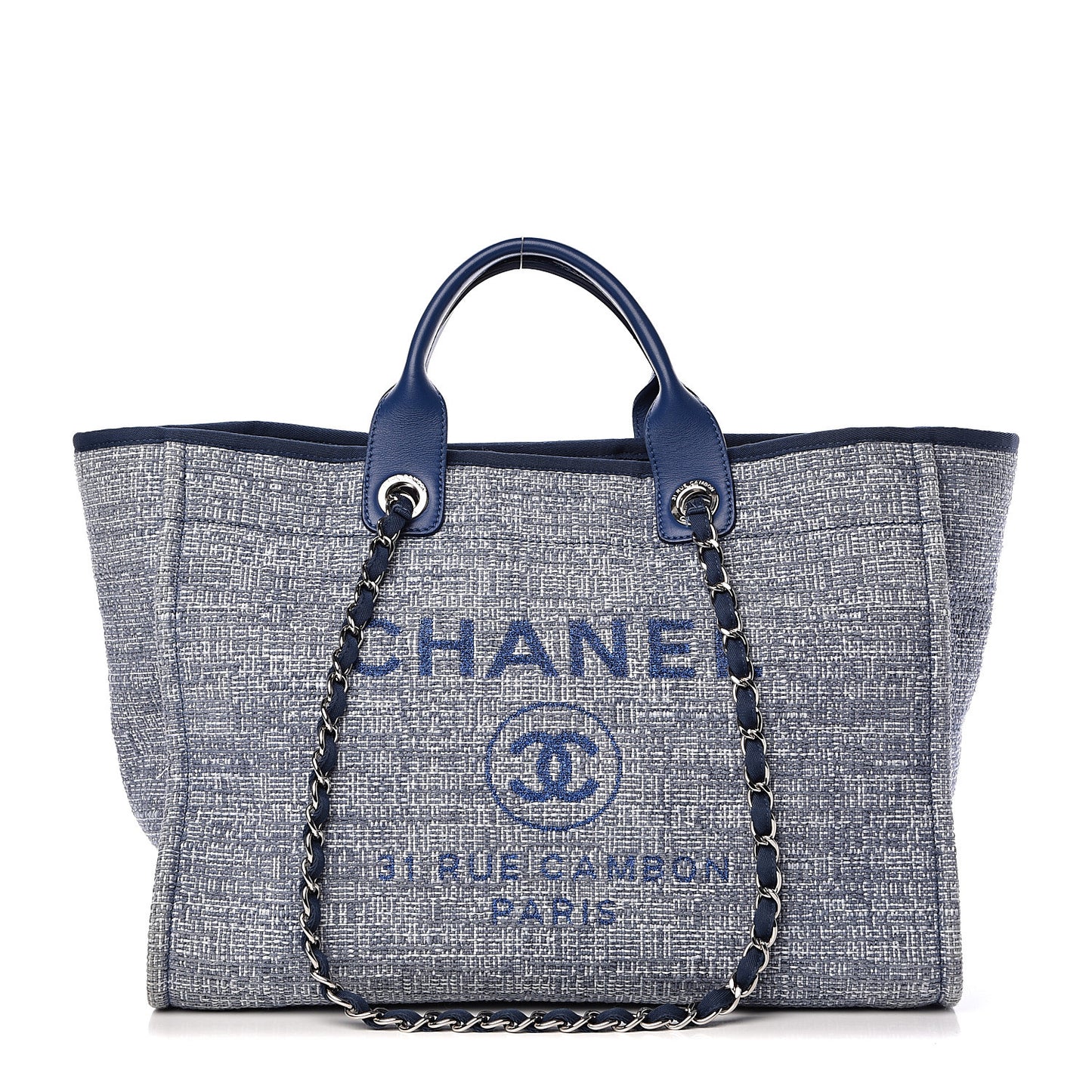 Canvas Large Deauville Tote Blue