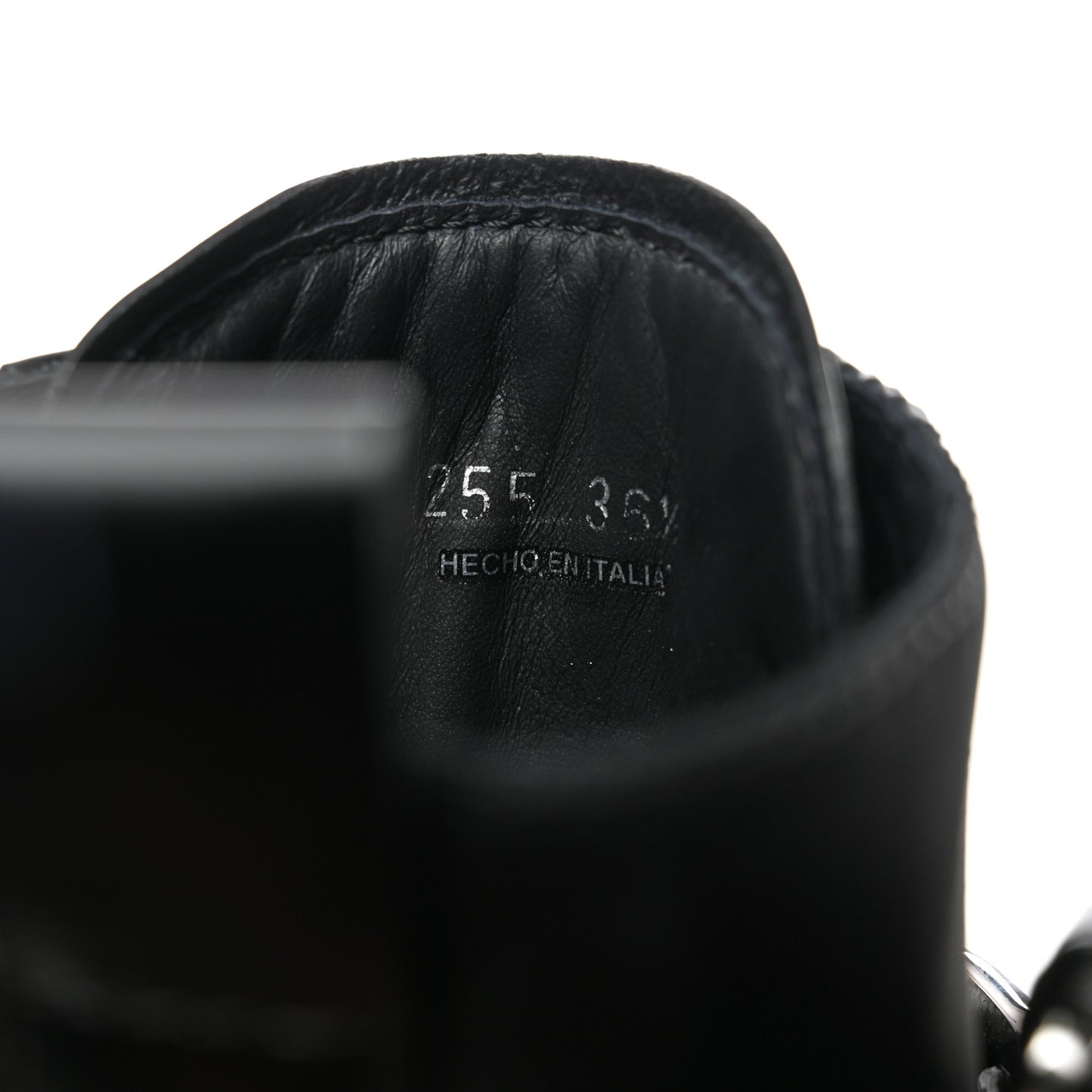 Spazzolato Rois Nylon Metal Triangle Logo Monolith Pouch Pocket 55mm Boots 36.5 Black