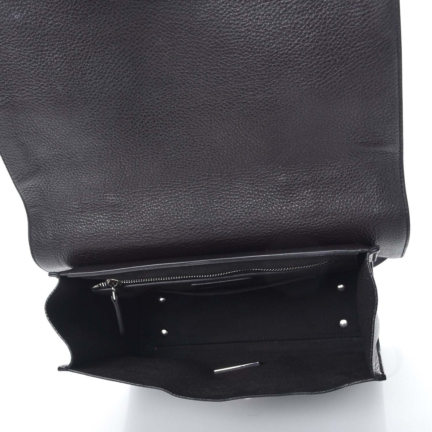 Givenchy Grained Calfskin Small Shark Lock Satchel Black 5 of 7