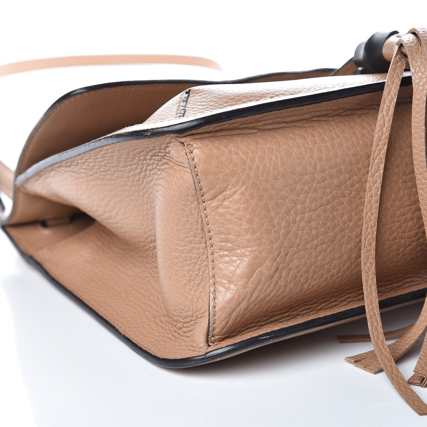 Gucci Cellarius Calfskin Medium Bamboo Daily Flap Shoulder Bag Camelia 12 of 18