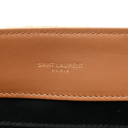 Saint Laurent Suede Shearling Patchwork Monogram Medium Jamie Brown Beige 6 of 11