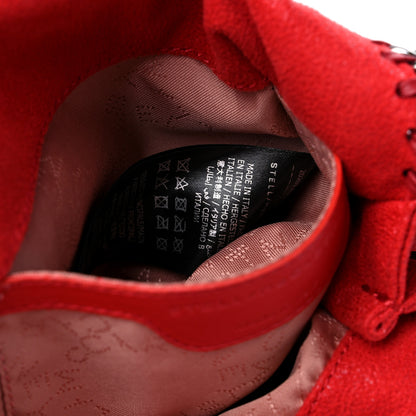 Stella McCartney Shaggy Deer Mini Falabella Fold Over Tote Red 7 of 9