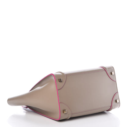 Celine Smooth Calfskin Mini Luggage Beige 4 of 6