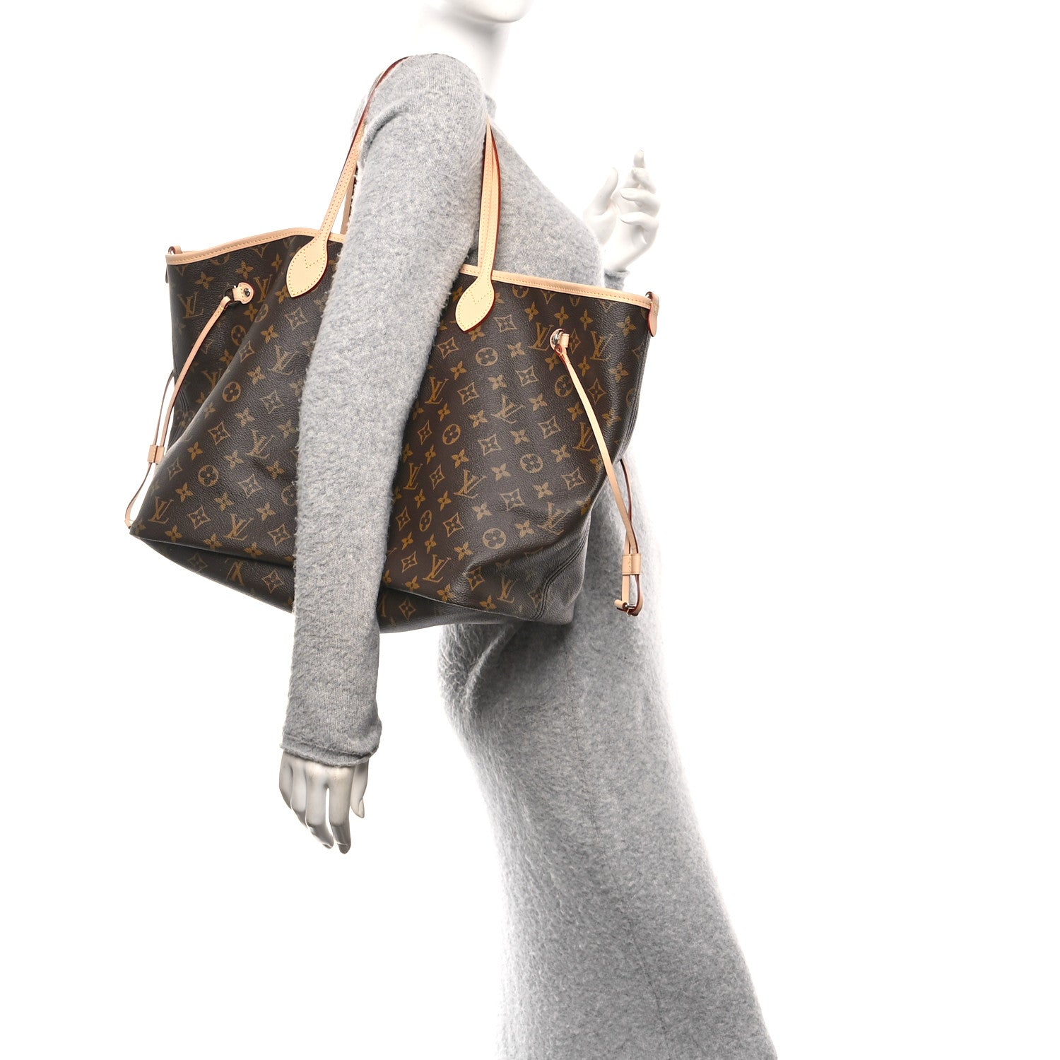 Louis Vuitton Monogram Stamped Inside Out NYC Neverfull Bandouliere GM Yellow 3 of 14