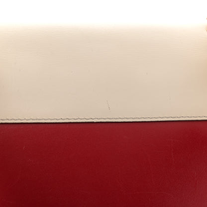 Gucci Calfskin Sylvie Web Queen Margaret Shoulder Bag Blue Agata Hibiscus Red Mystic White 12 of 16