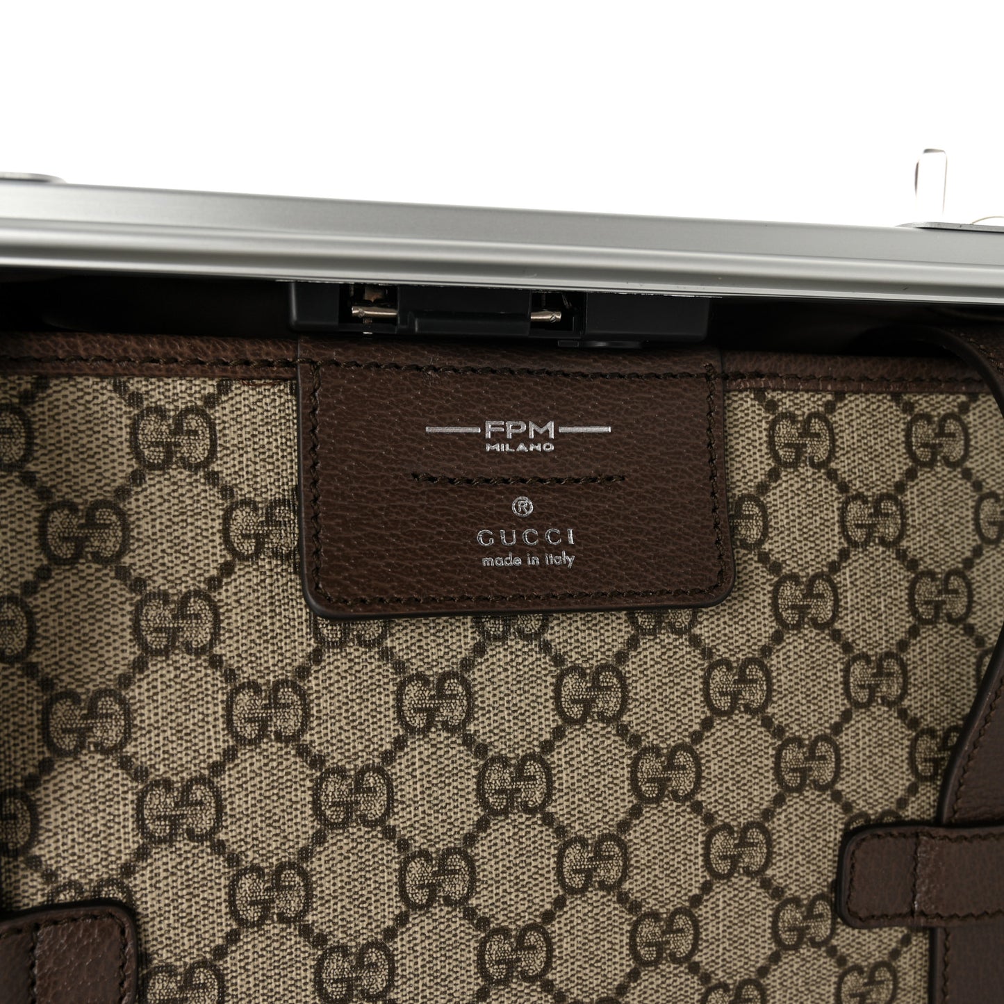 GG Supreme Monogram Porter Carry On Suitcase
