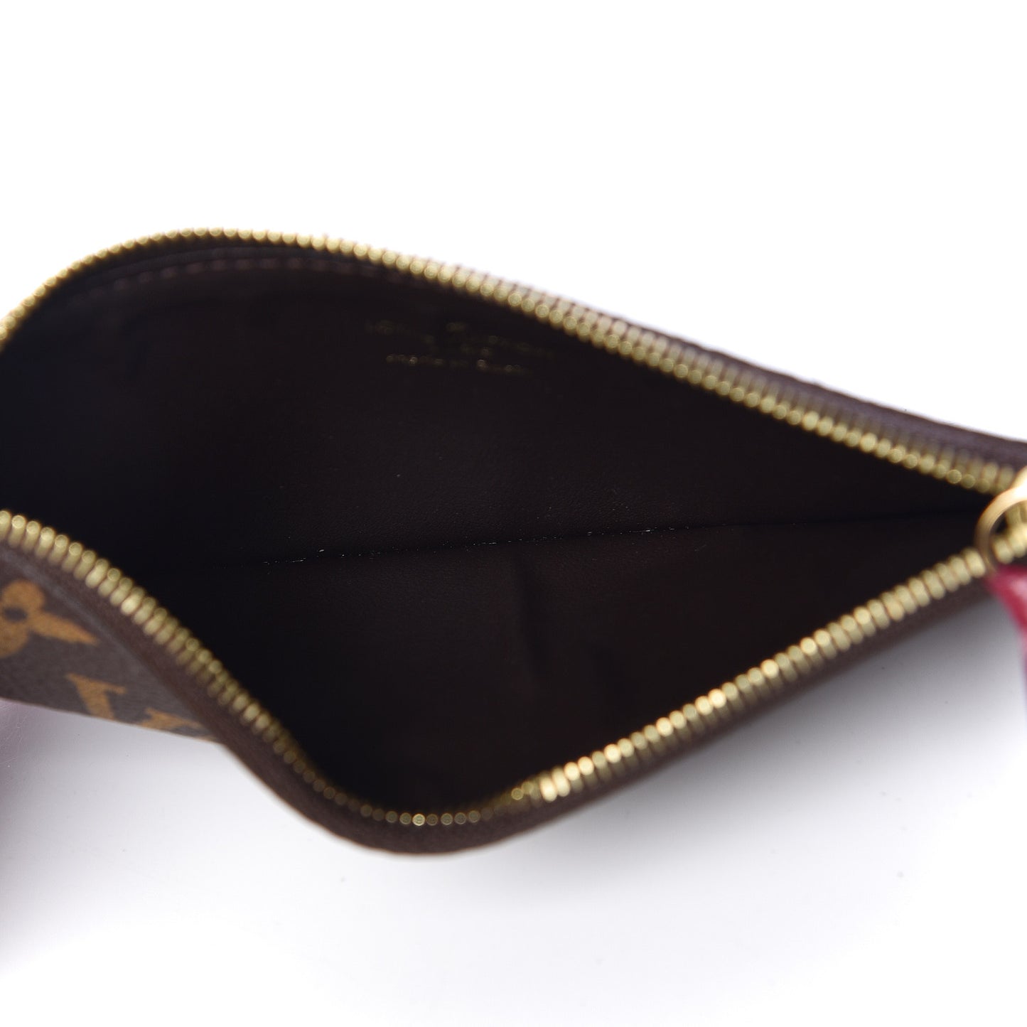 Monogram Josephine Wallet Zippered Insert Fuchsia
