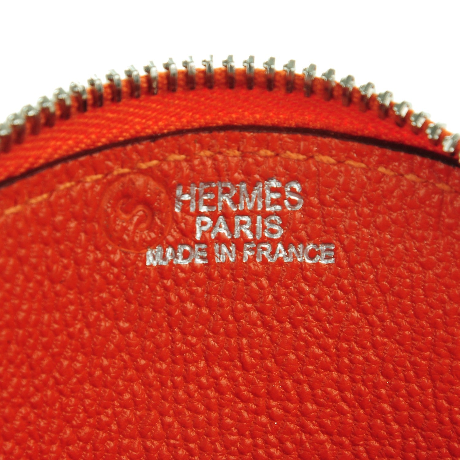 Hermes Chevre Mysore Evelyne Coin Purse Feu 7 of 7