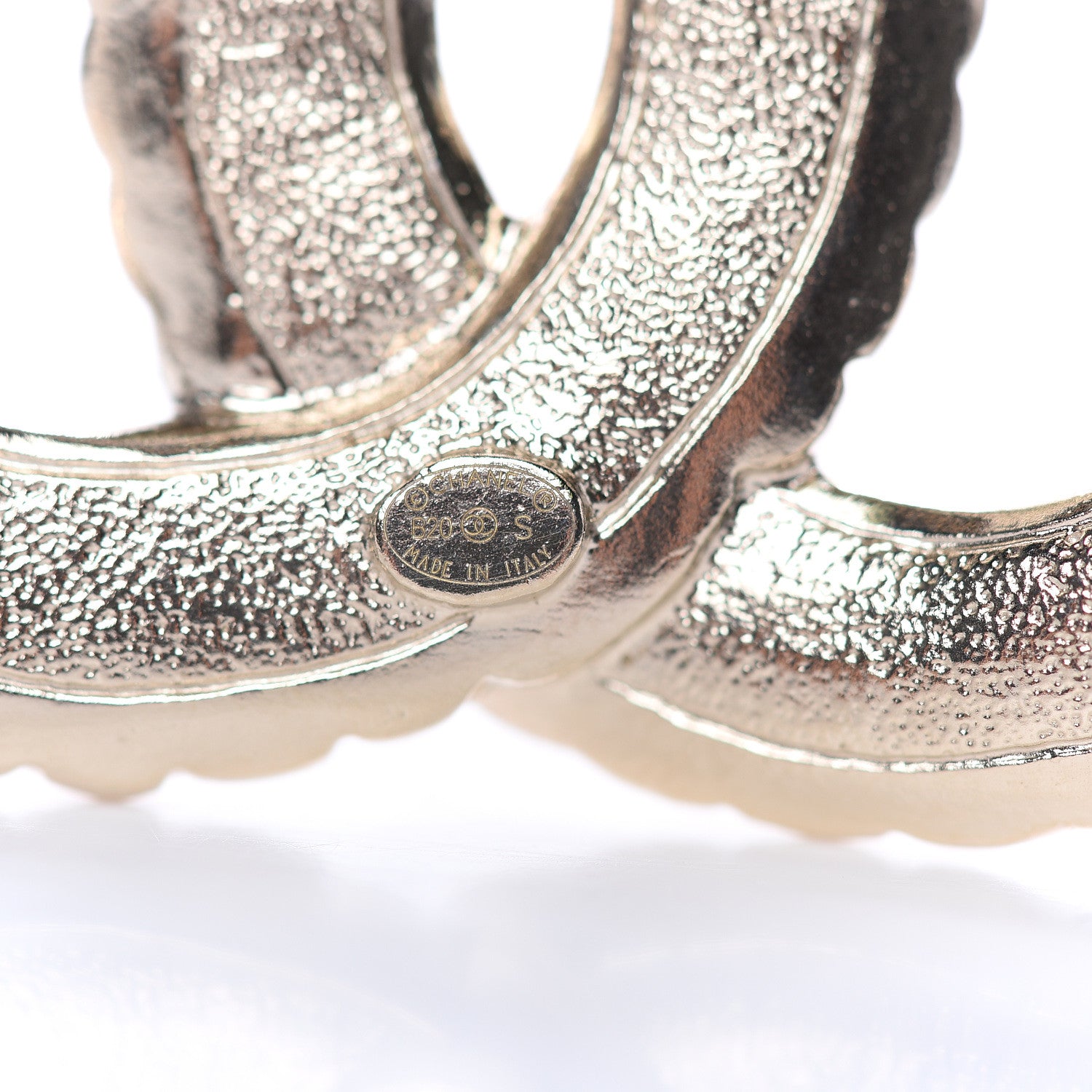 Chanel Pearl Crystal Queen of France CC Brooch Gold 4 of 5