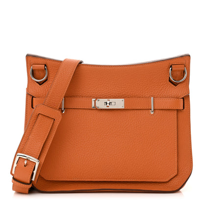 Hermes Taurillon Clemence Jypsiere 28 Orange 1 of 12