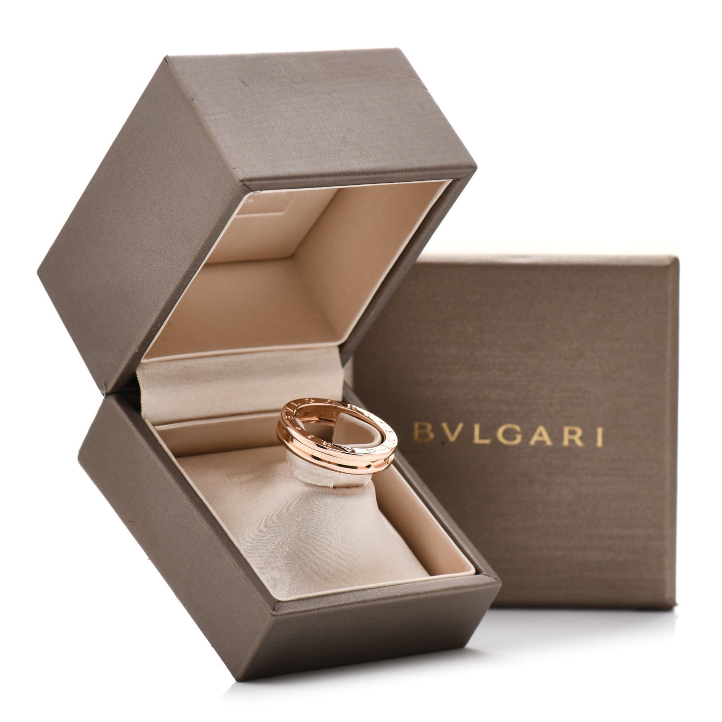 18K Rose Gold B.Zero1 One-Band Ring 57 8