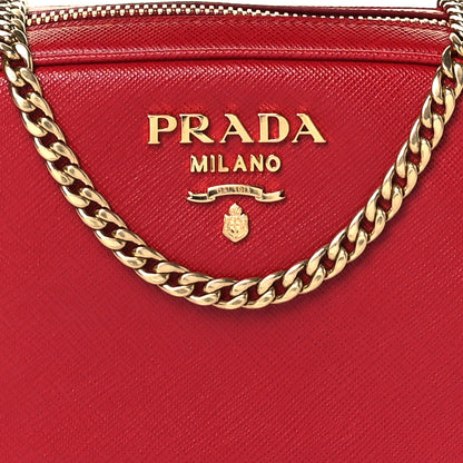 Prada Saffiano Lux Belt Bag Fuoco 7 of 9
