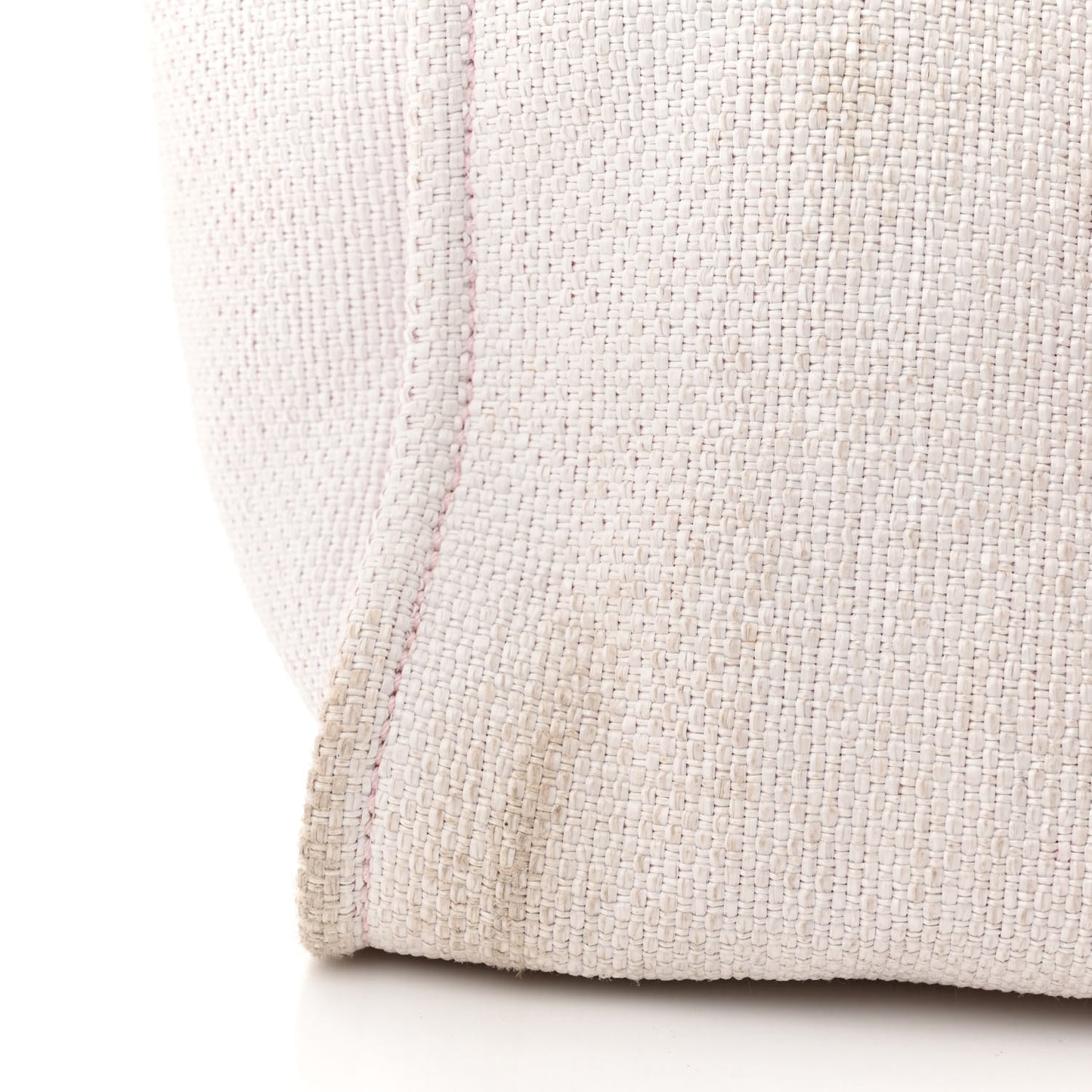 Woven Straw Raffia Medium Deauville Tote Pink