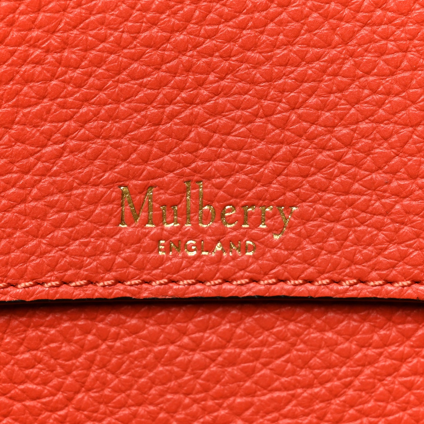 Small Classic Grain Bayswater Tote Orange