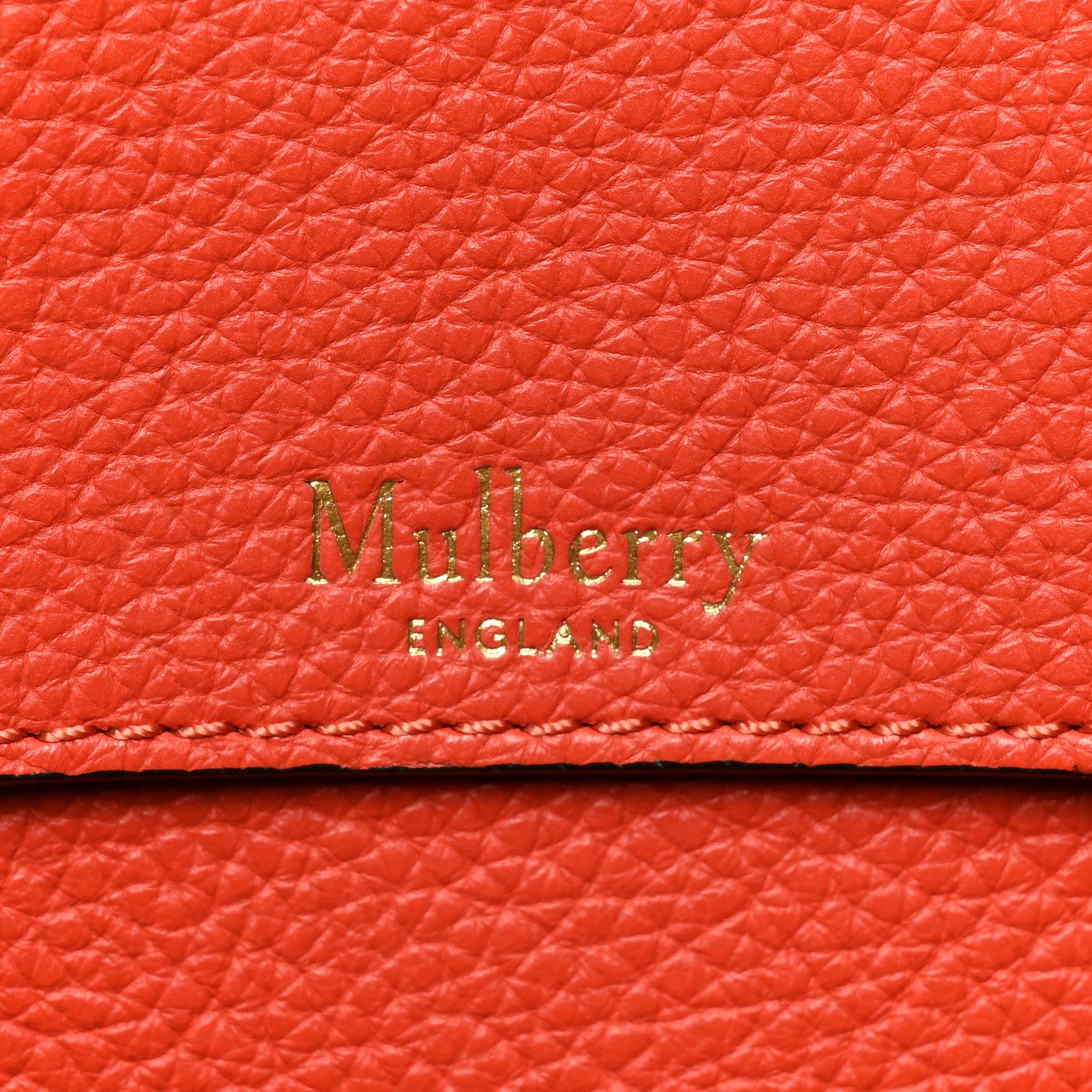 Mulberry Small Classic Grain Bayswater Tote Orange 8 of 14