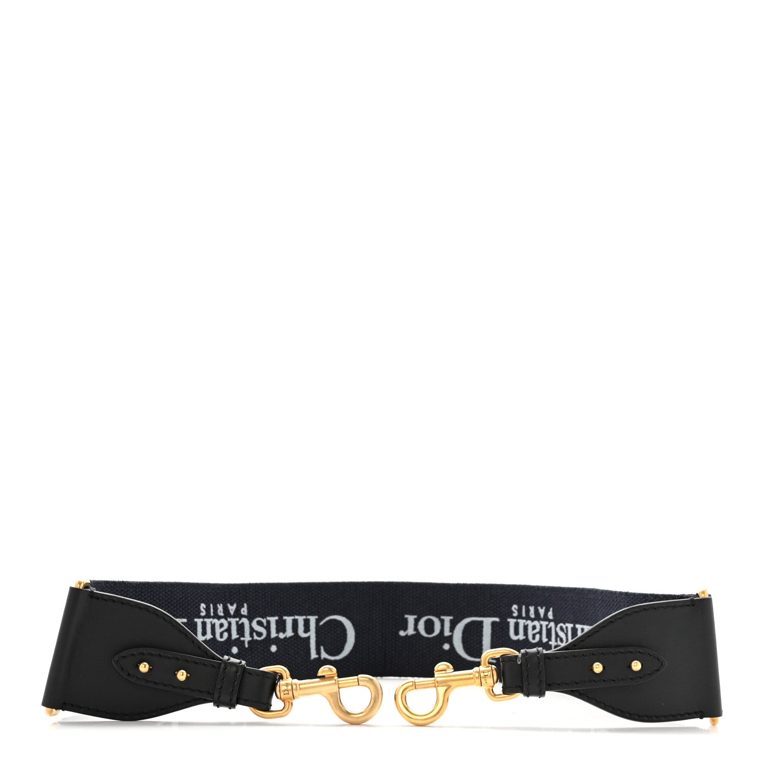 Christian Dior Canvas Embroidered Adjustable Shoulder Strap Blue 3 of 7
