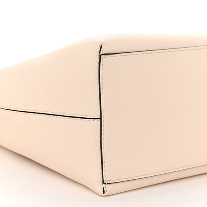 Valentino Garavani Grained Calfskin Rockstud Shoulder Tote Light Ivory 8 of 9