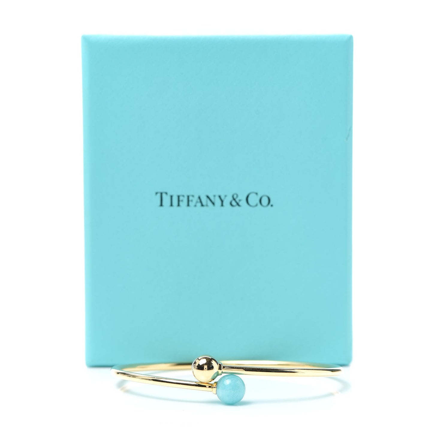 18K Yellow Gold Amazonite 8mm HardWear Ball Bypass Bracelet