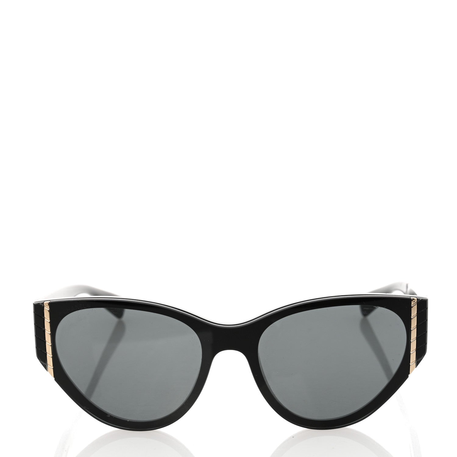 Chanel Acetate Cat Eye Sunglasses 6054 Black 2 of 6