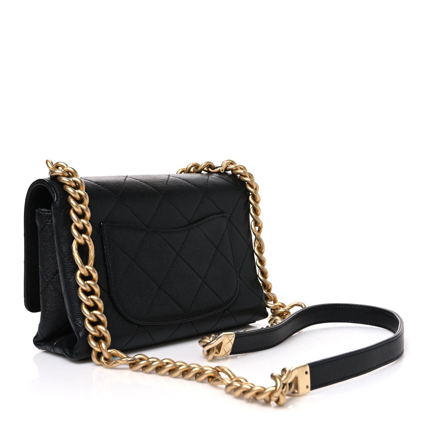 Chanel Caviar Quilted Mini Bracelet On Chain Flap Black 3 of 10