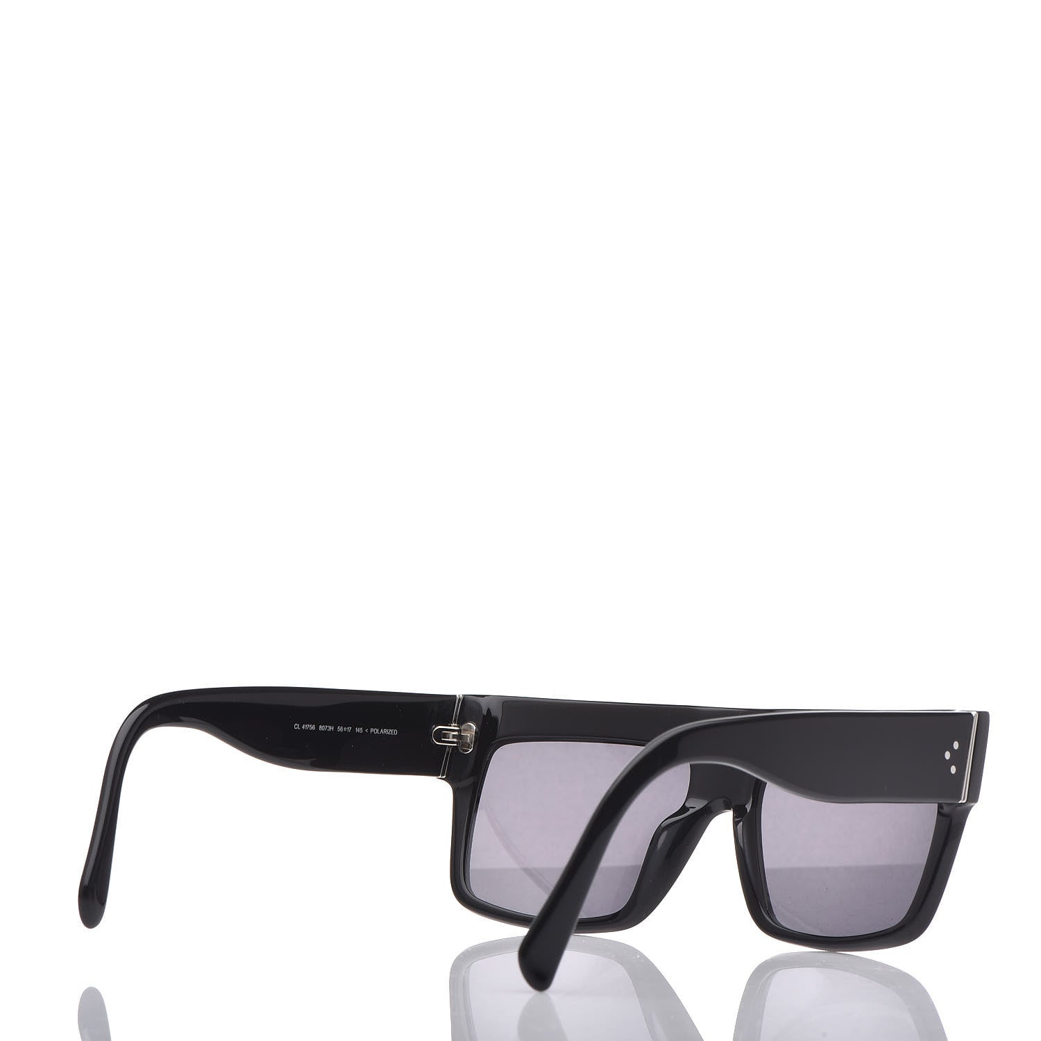Celine Polarized ZZ Top Sunglasses CL 41756 Black 4 of 6