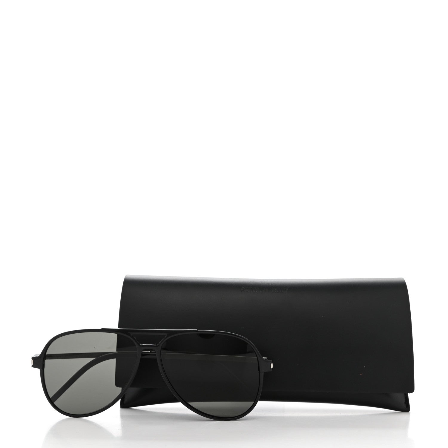 Saint Laurent Aviator Classic 11 Slim Sunglasses Black 7 of 7