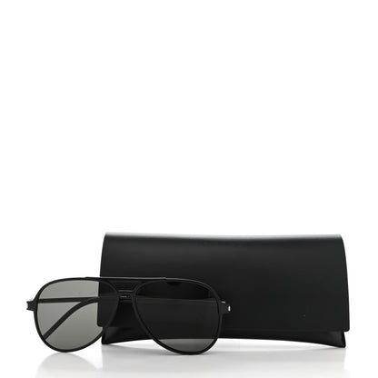 Saint Laurent Aviator Classic 11 Slim Sunglasses Black 7 of 7