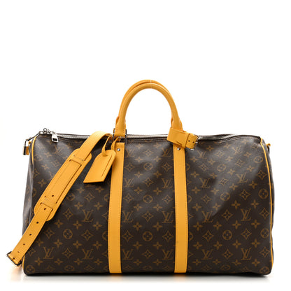 Louis Vuitton Monogram Keepall Bandouliere 50 Jaune Mat 1 of 12