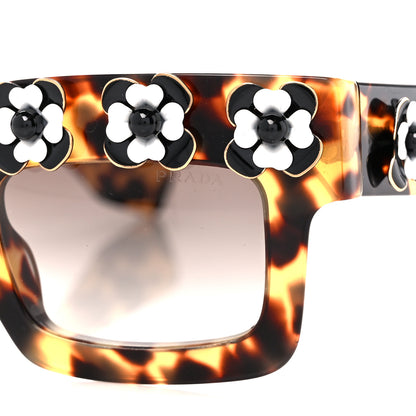 Prada Acetate Flower Poeme Sunglasses SPR25P Tortoise 9 of 9