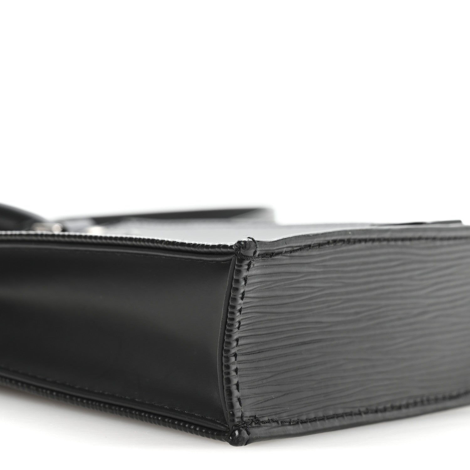 Louis Vuitton Epi Petit Sac Plat Black 9 of 10