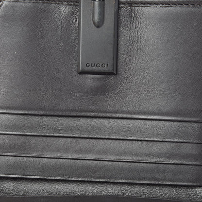 Gucci Monogram Glam French Flap Wallet Black 10 of 12