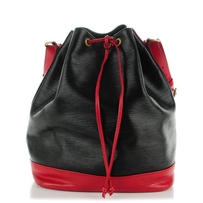 Louis Vuitton Epi Bi-Color Noe Castillan Red Black 1 of 8