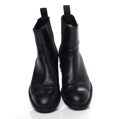 Chanel Calfskin Elastic Short Boots 37.5 Black 5 of 10