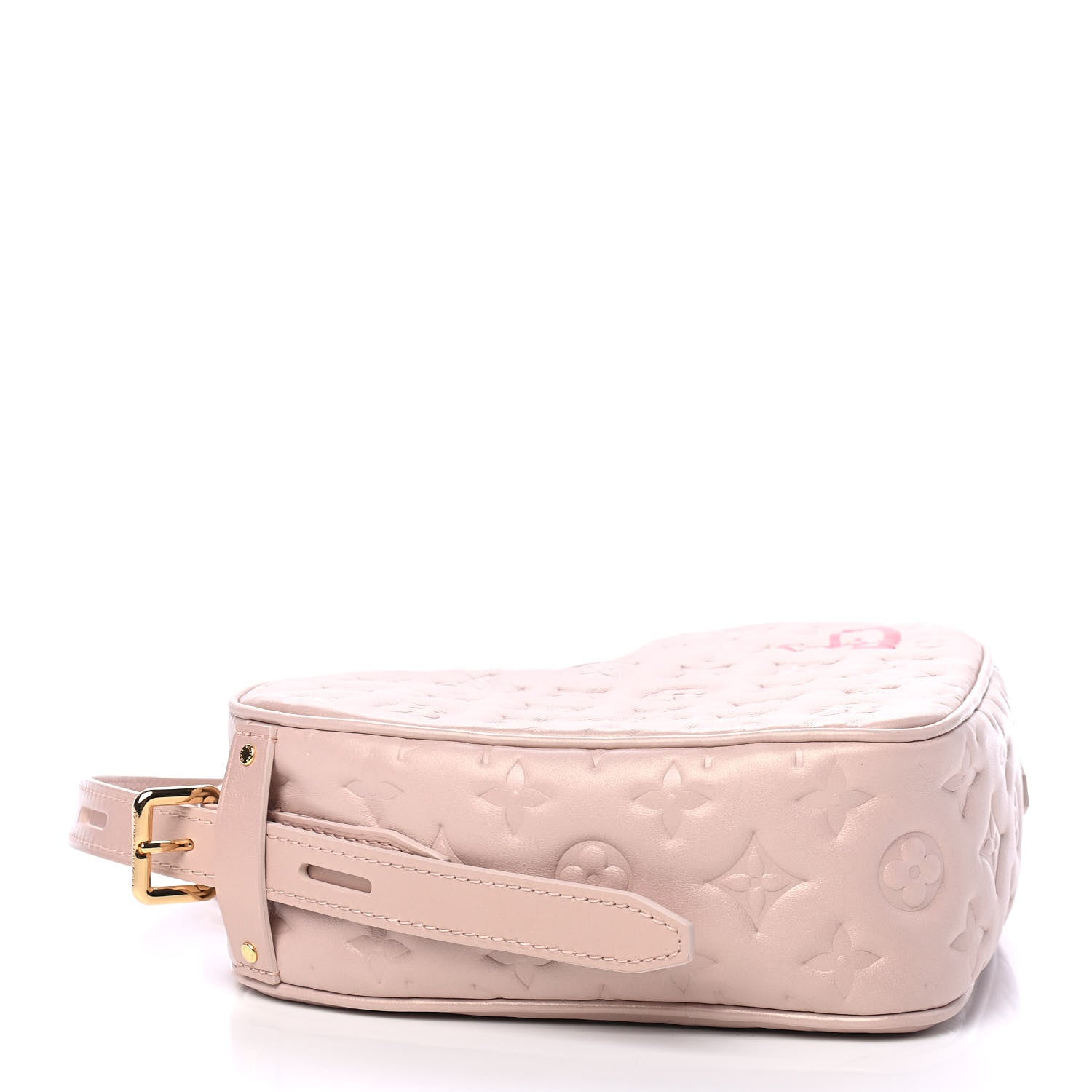 Louis Vuitton Lambskin Embossed Monogram Fall In Love Sac Coeur Light Pink 3 of 4