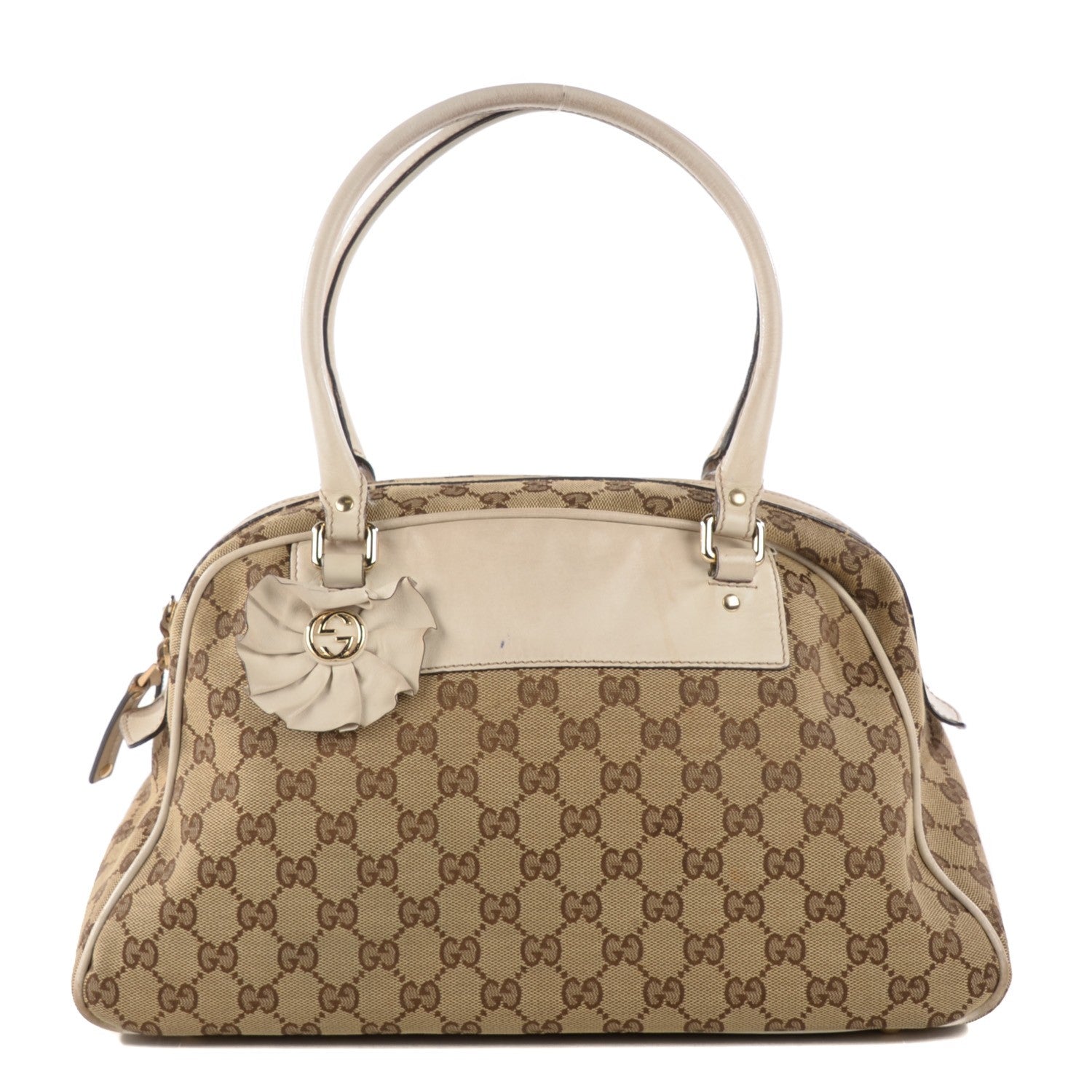 Gucci Monogram Trophy Boston Off White 1 of 12